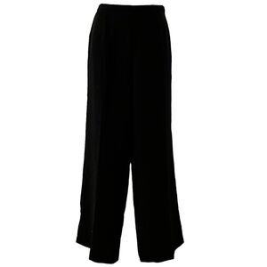 Ann Taylor ~ Womens Black wide leg dress slacks ~ size 4 ~ fully lined